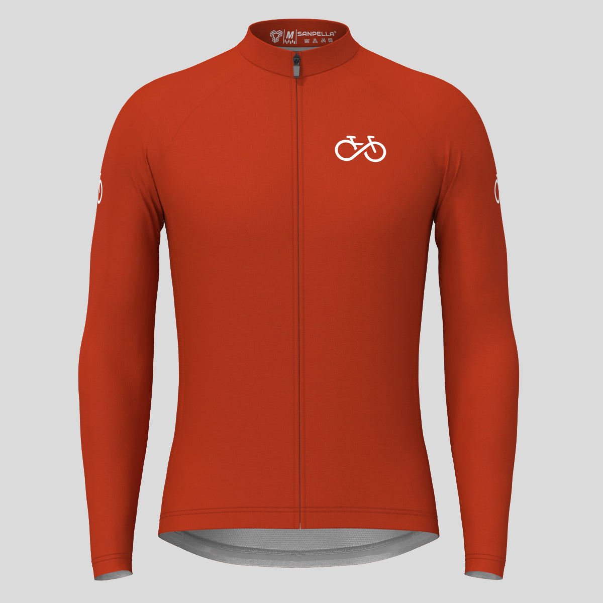 Men's Ride Forever LS Cycling Jersey - Brick