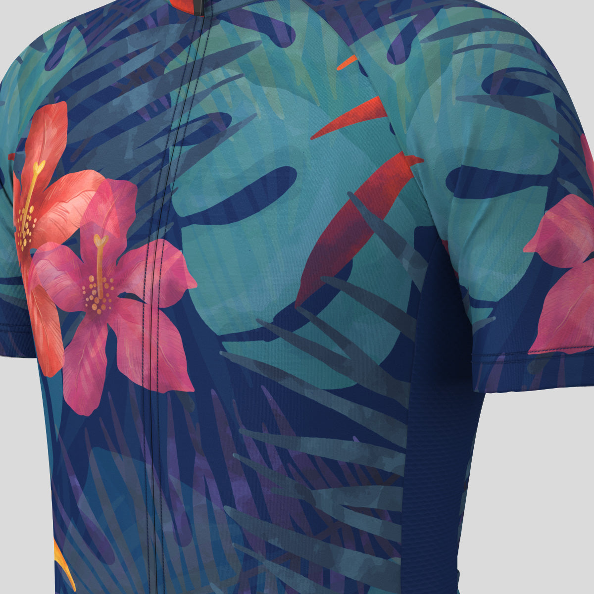 Classic Floral Hawaii Men's Cycling Jersey