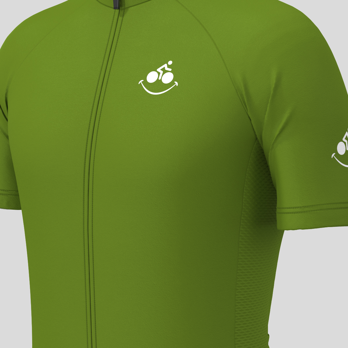 Men's Bike Smile Cycling Jersey - Forest