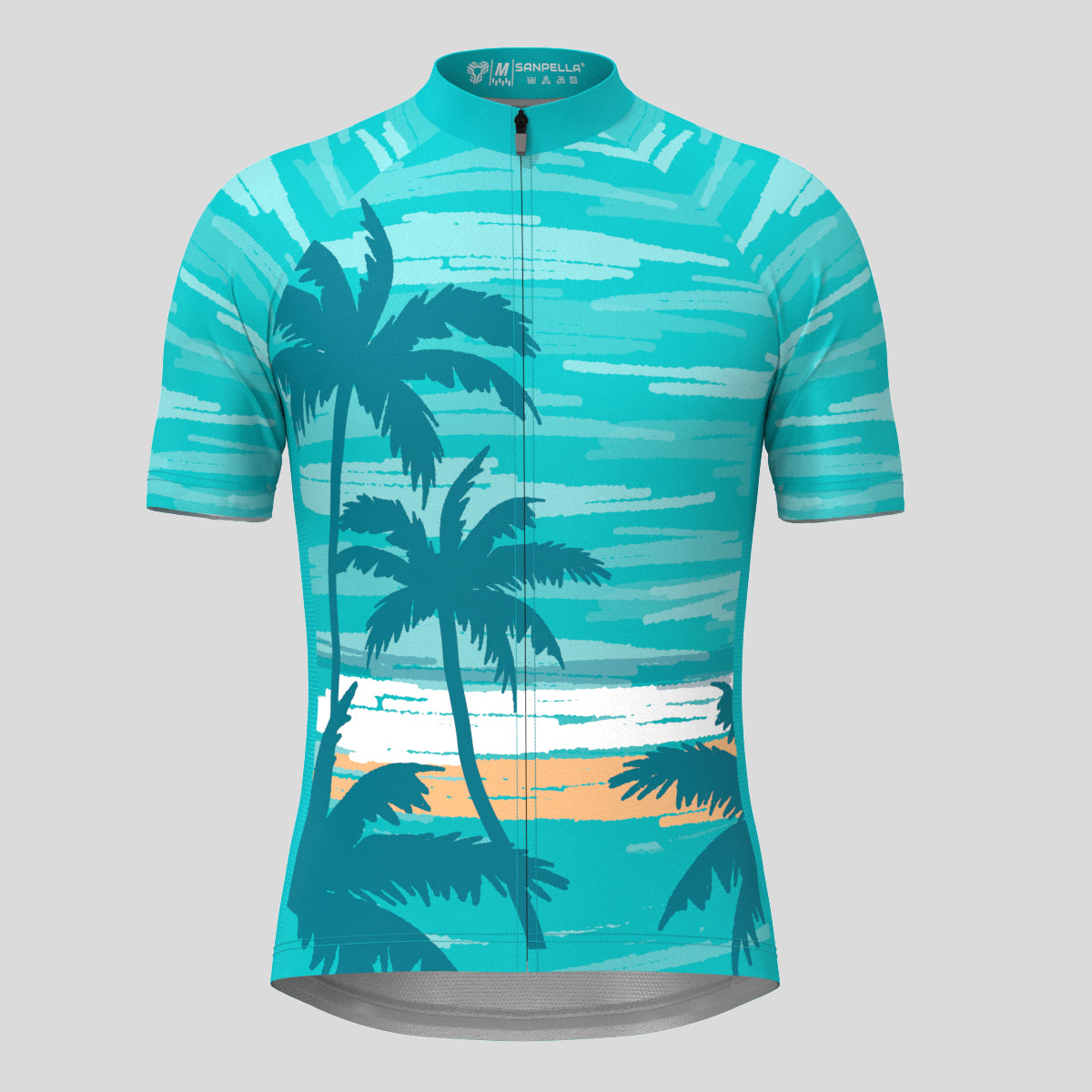Hawaii Coconut Tree Men's Cycling Jersey - Green