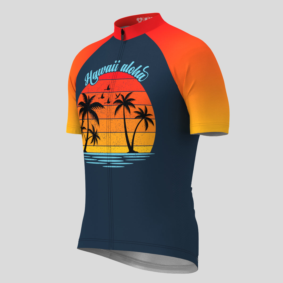 Hawaii Aloha Sunset Vintage Men's Cycling Jersey Sanpella.cc