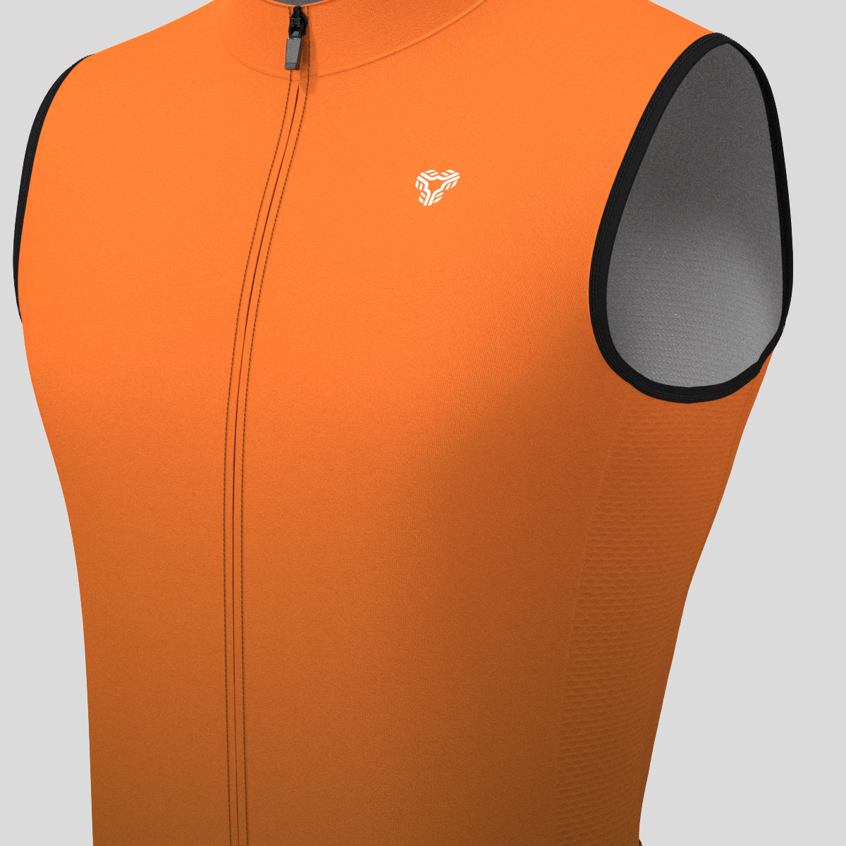 Men's Minimal Gradient Sleeveless Cycling Jersey - Orange