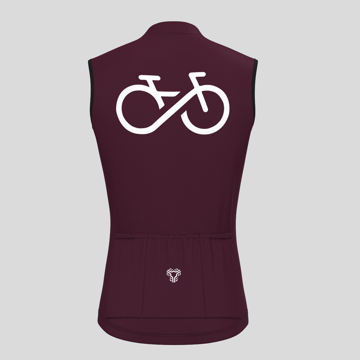 Men's Ride Forever Sleeveless Cycling Jersey - Burgundy