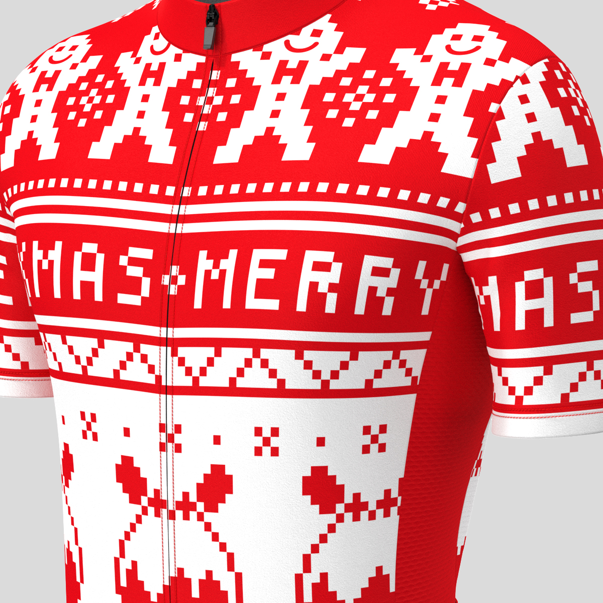 Christmas Sweater Gingerbread Man pudding Men's Cycling Jersey