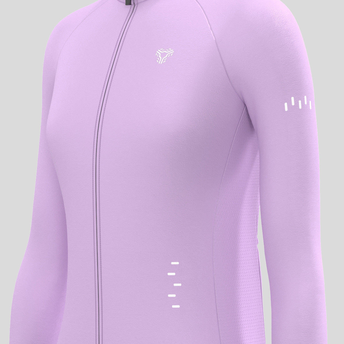 Women's Minimal Solid LS Cycling Jersey - Haze