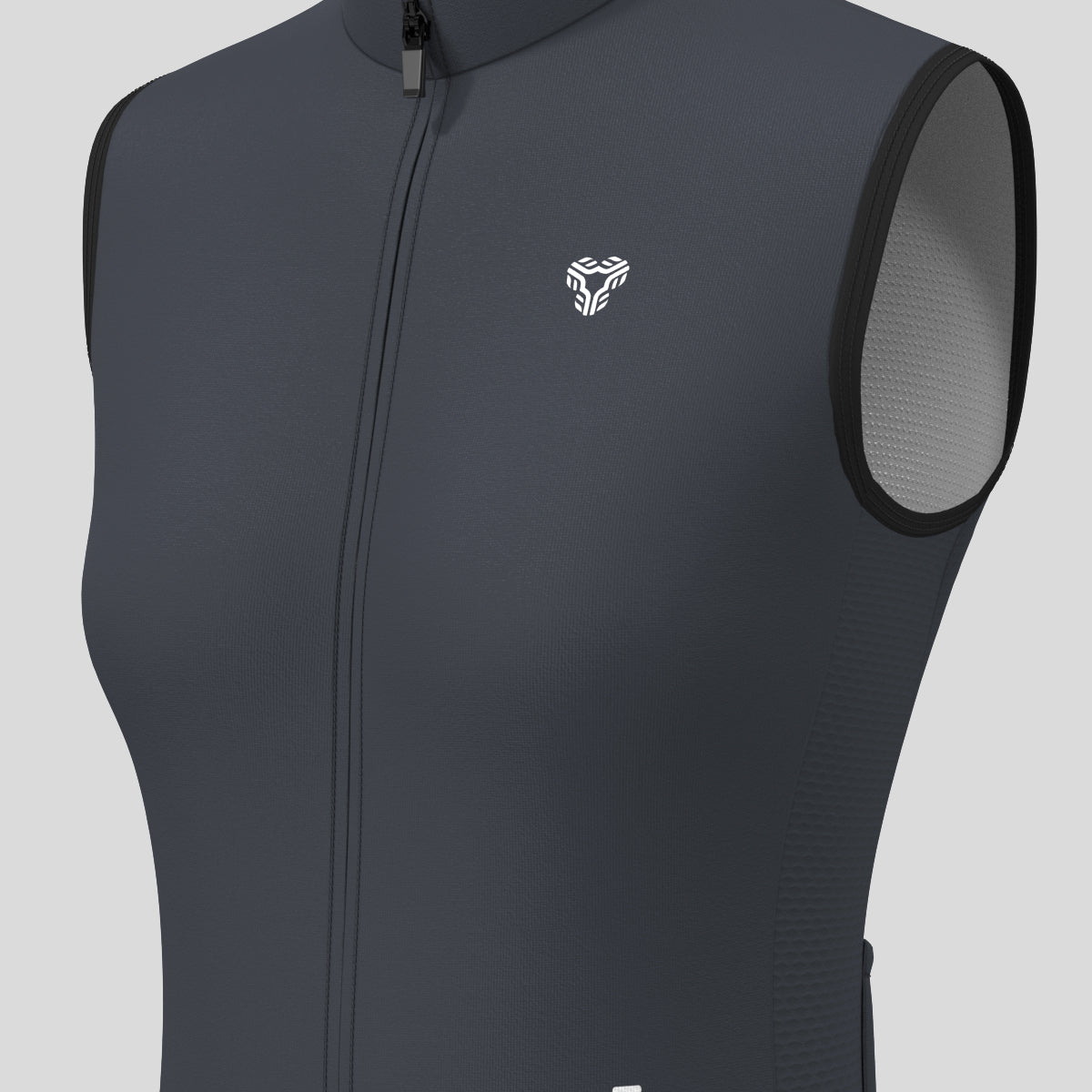 Women's Minimal Solid Sleeveless Cycling Jersey - Graphite