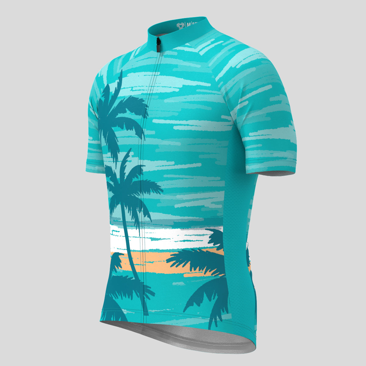 Hawaii Coconut Tree Men's Cycling Jersey - Green