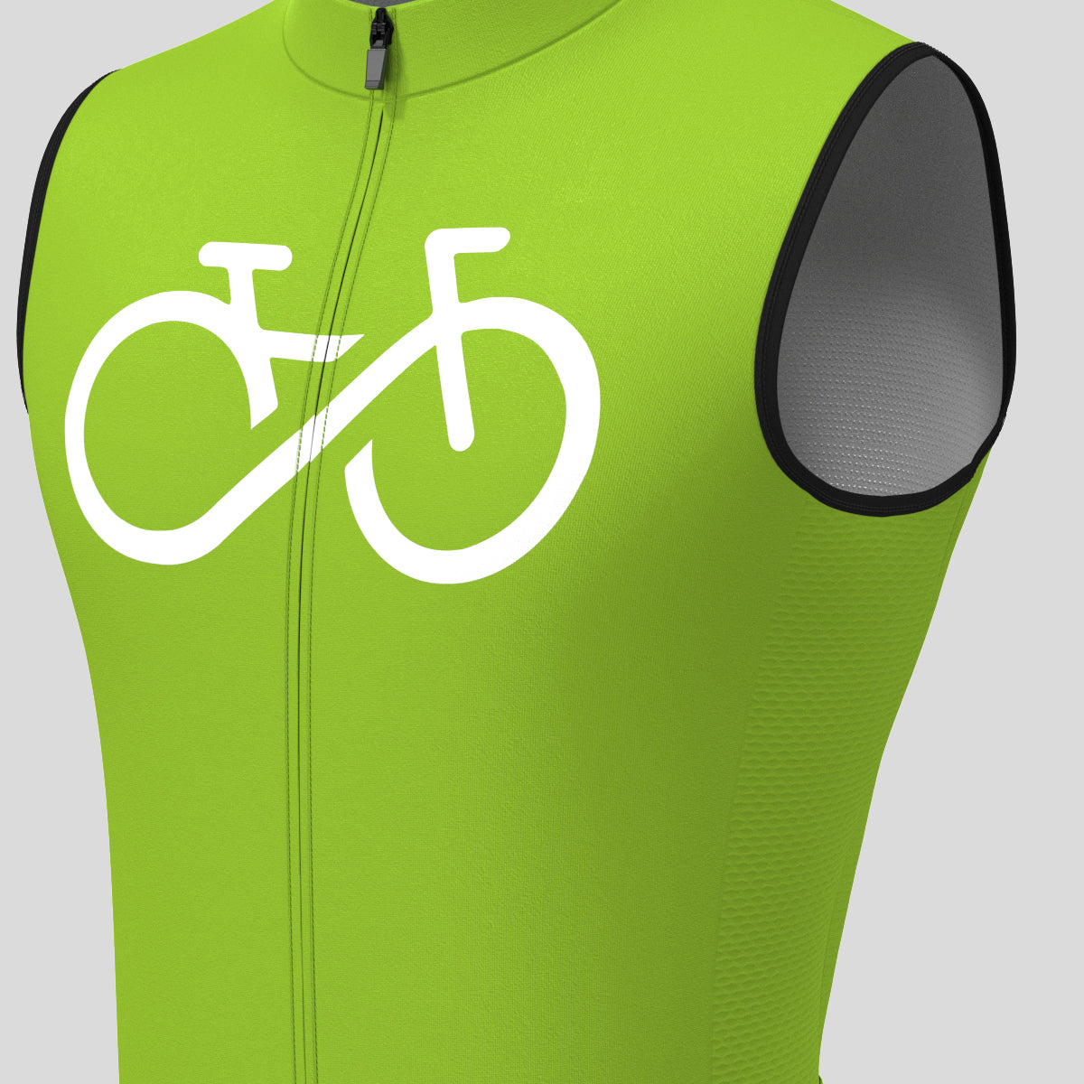 Men's Bike Forever Sleeveless Cycling Jersey - Wasabi