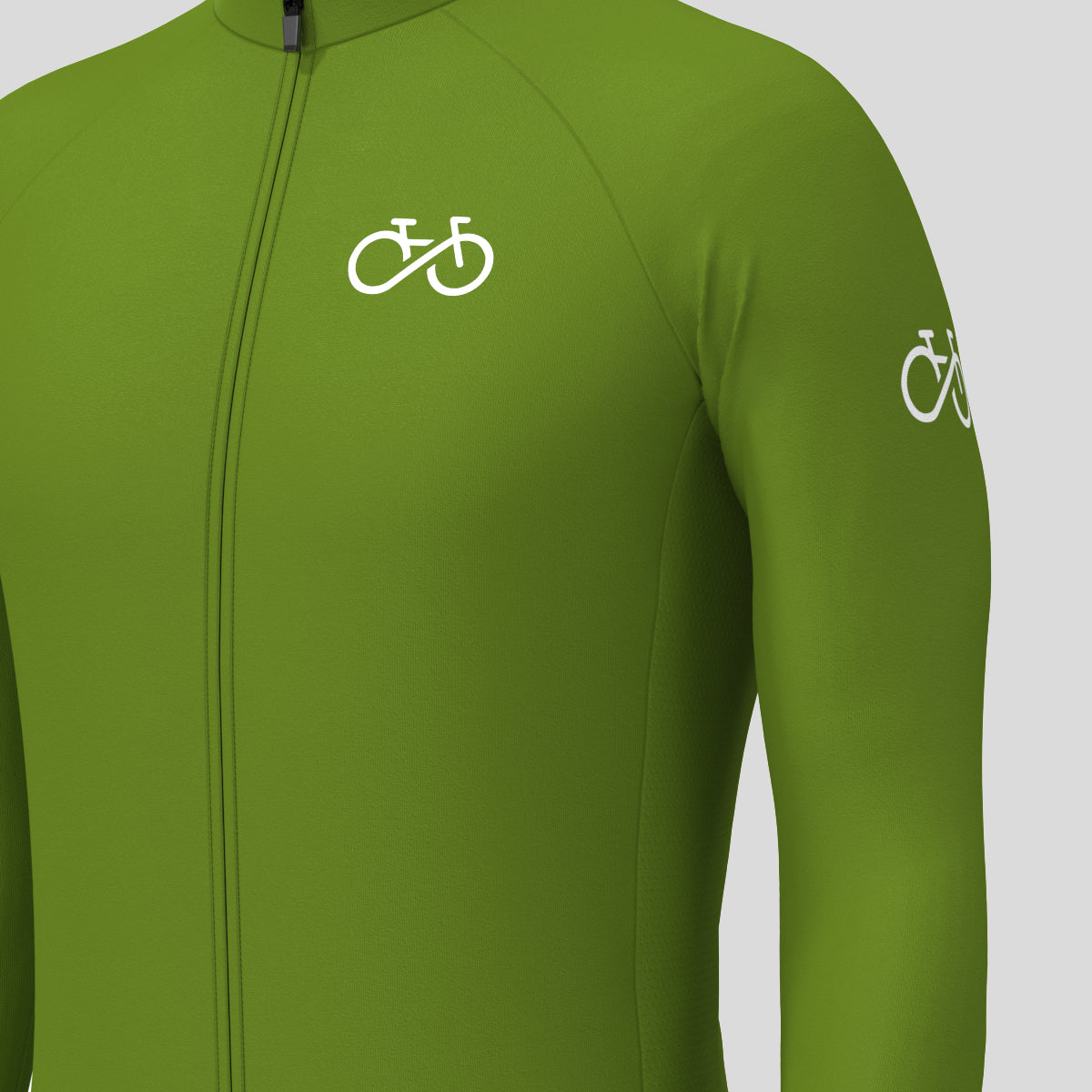 Men's Ride Forever LS Cycling Jersey - Forest
