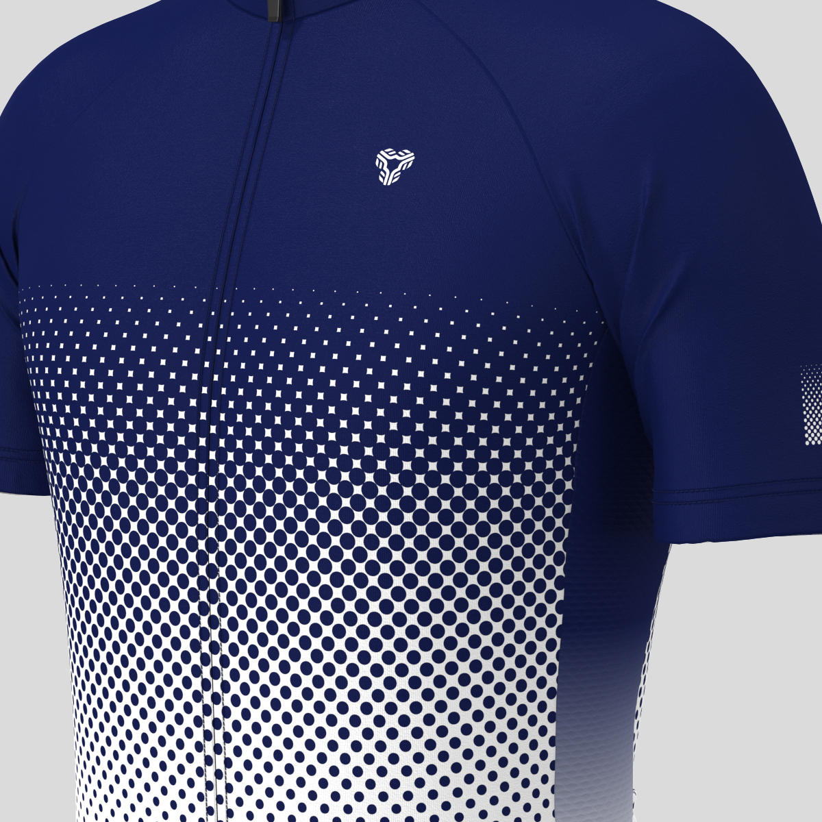 Polka Dot Gradient Men's Cycling Jersey - Ink