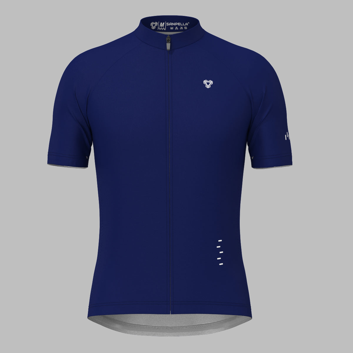 Men's Minimal Solid Cycling Jersey -ink