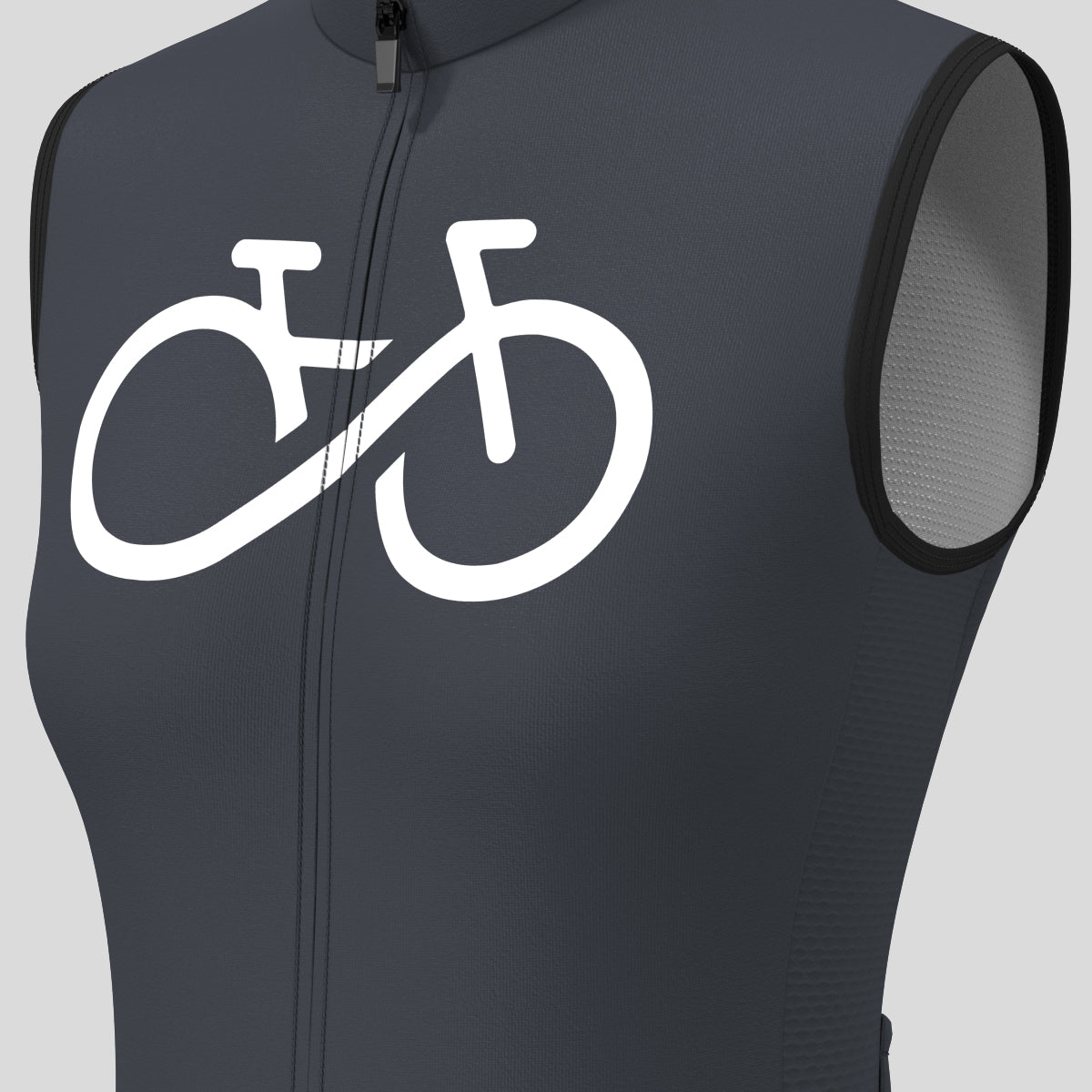 Women's Bike Forever Sleeveless Cycling Jersey - Graphite
