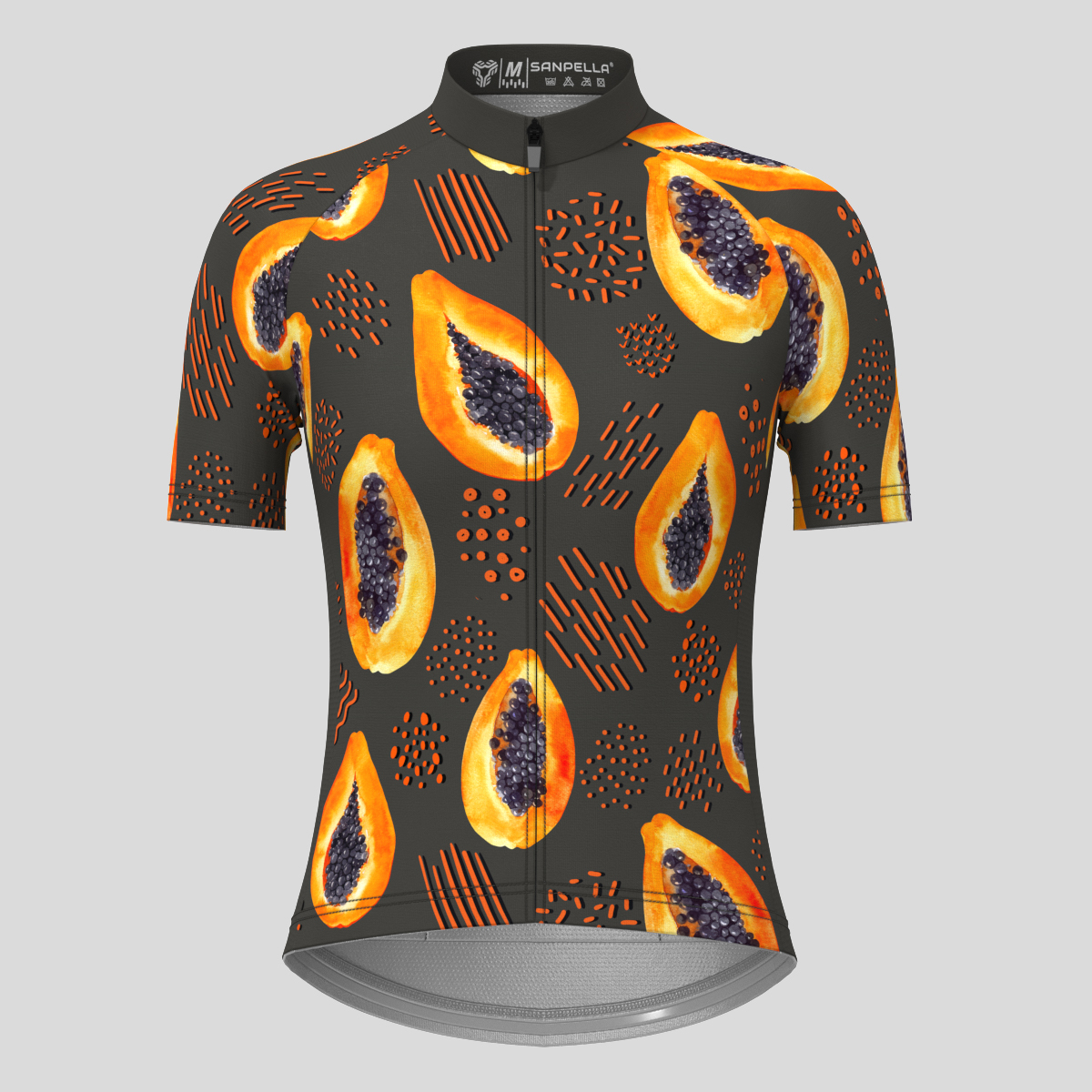 Papaya Tropical Fruits Women's Cycling Jersey - Gray