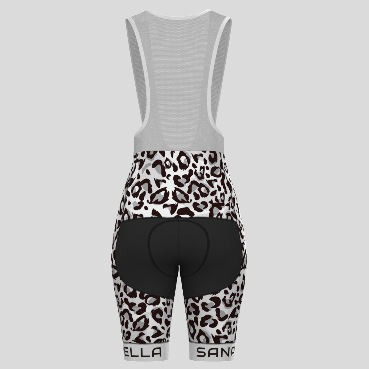 Leopard Print Women's Cycling Kit - Black/White