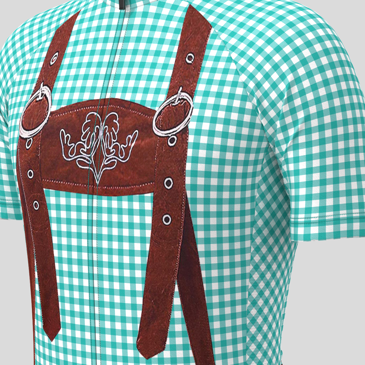 Men's Oktoberfest Costume Cycling Jersey - Green