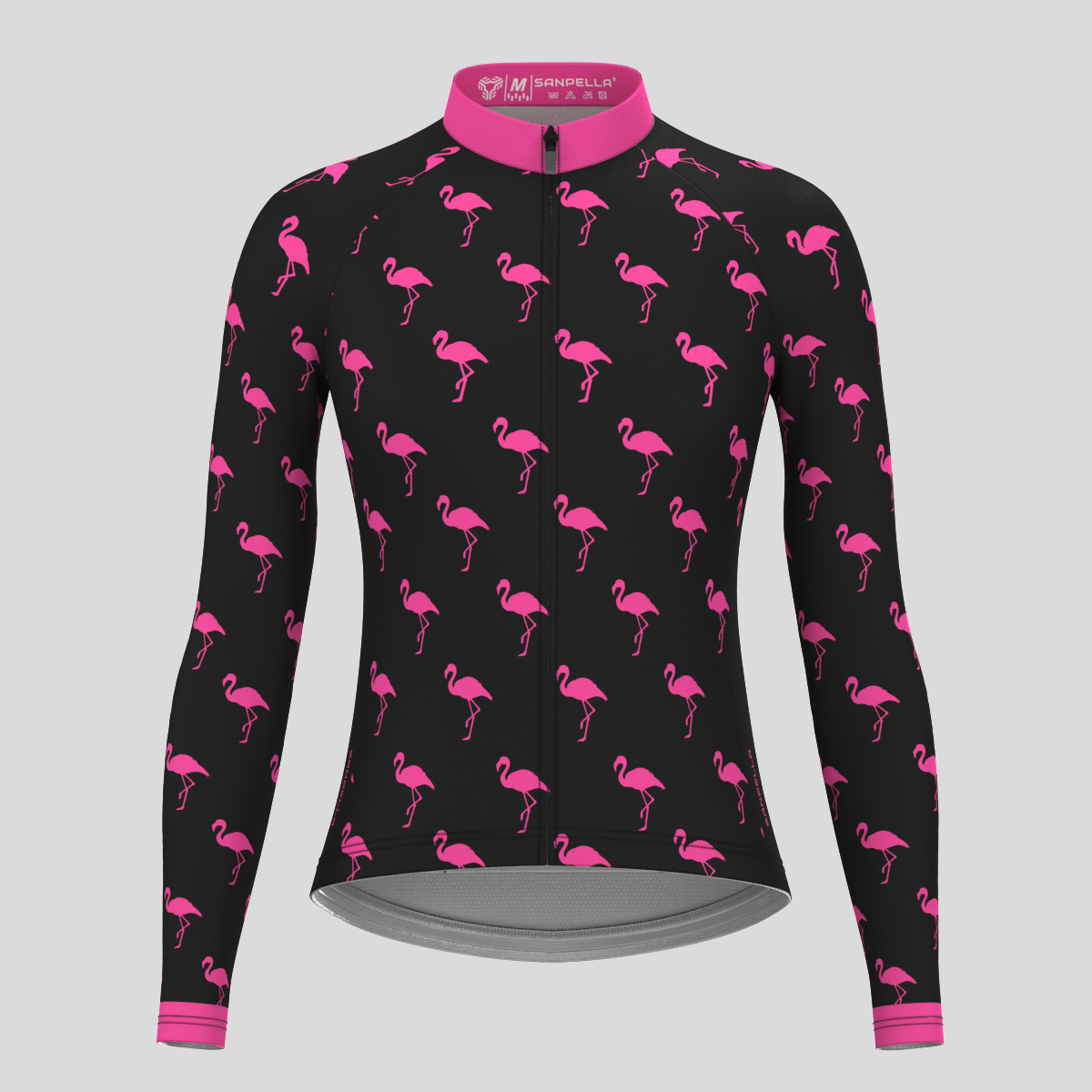 Flamingo Women's LS Cycling Jersey - Pink/Black