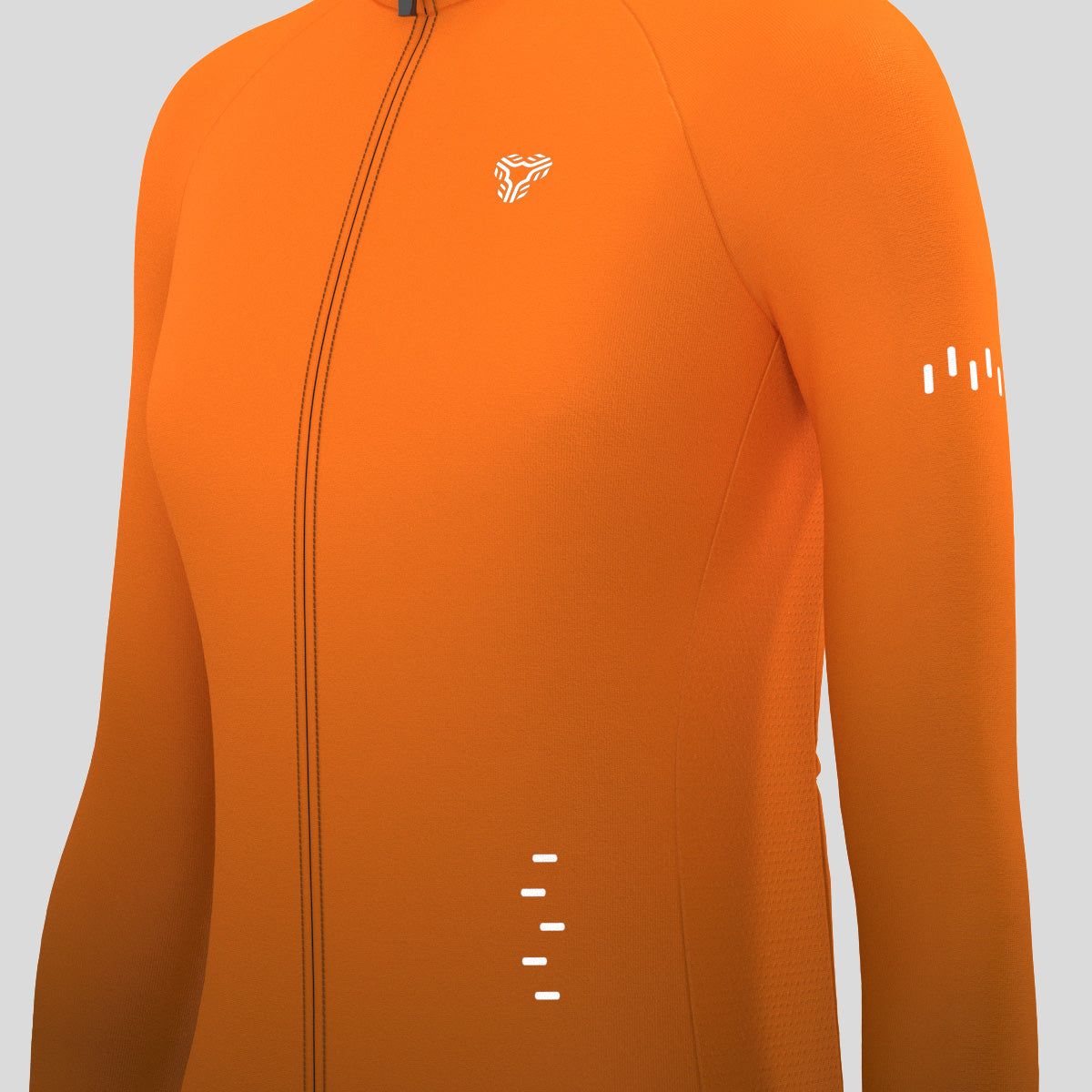 Women's Minimal Gradient LS Cycling Jersey - Orange