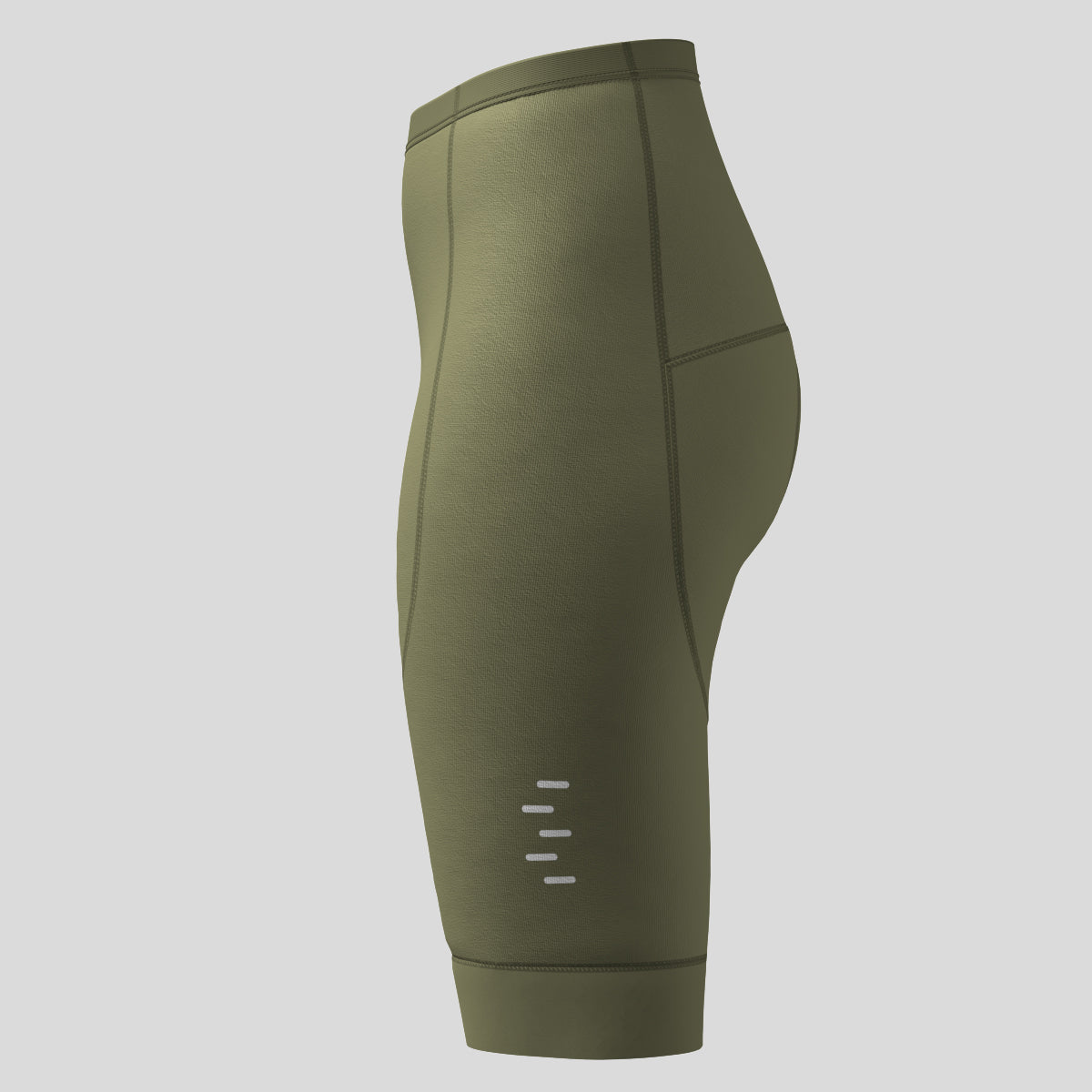 Minimal Solid Women's Cycling Shorts - Olive