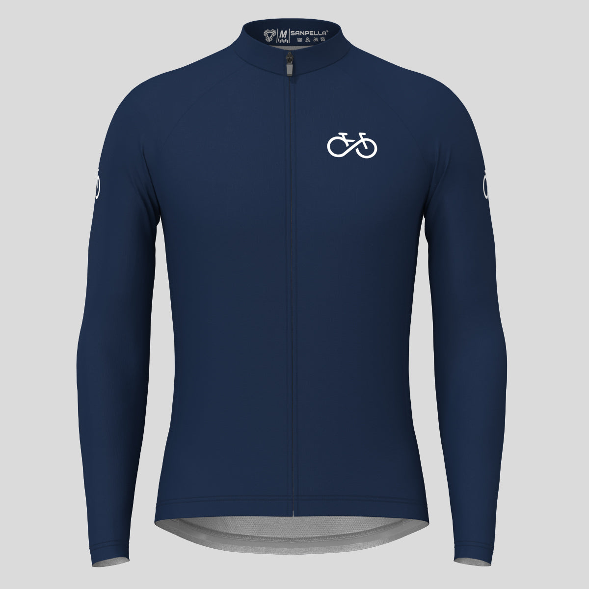 Men's Ride Forever LS Cycling Jersey - Navy