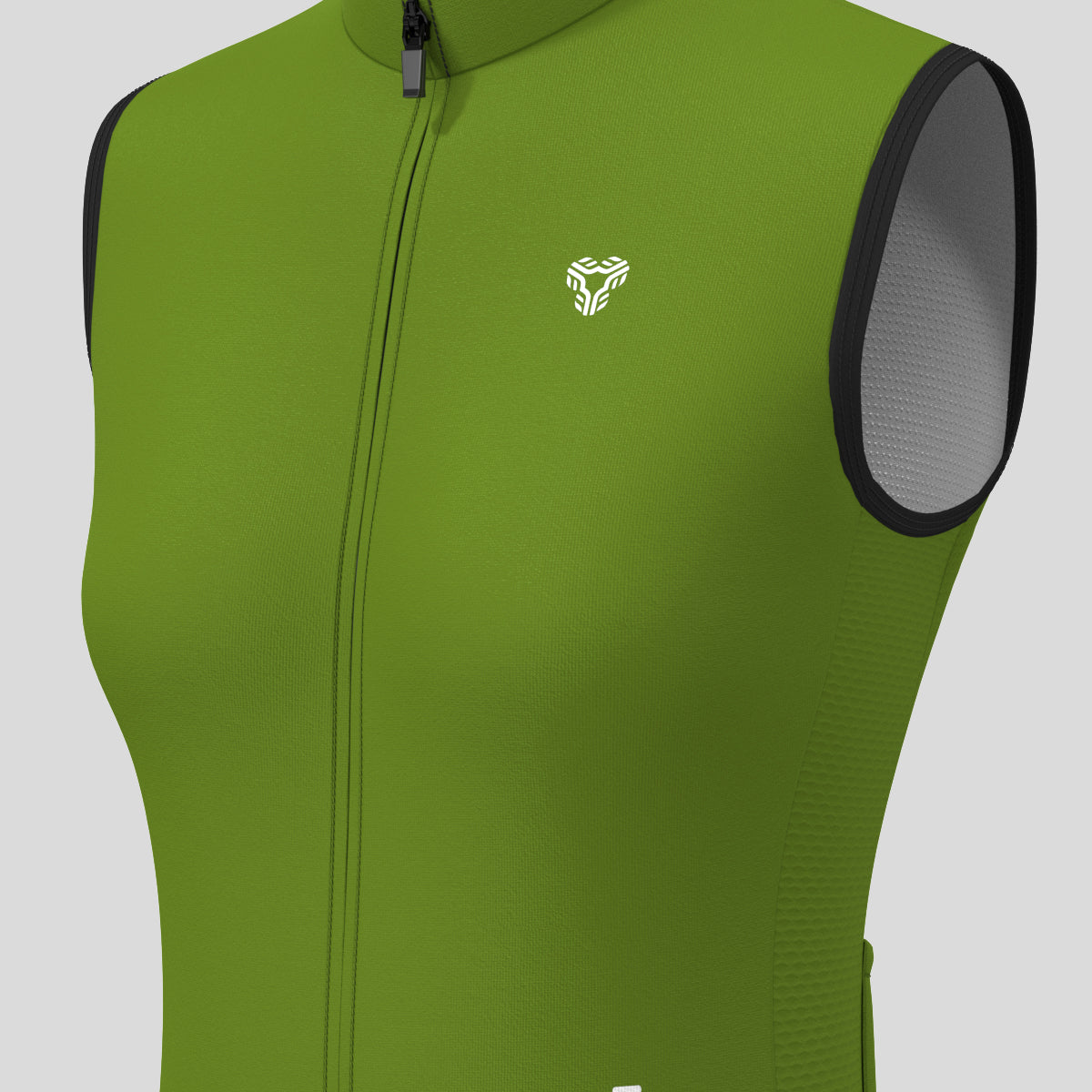 Women's Minimal Solid Sleeveless Cycling Jersey - Forest