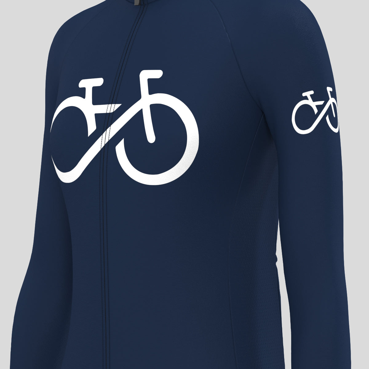 Bike Forever Women's LS Cycling Jersey - Navy