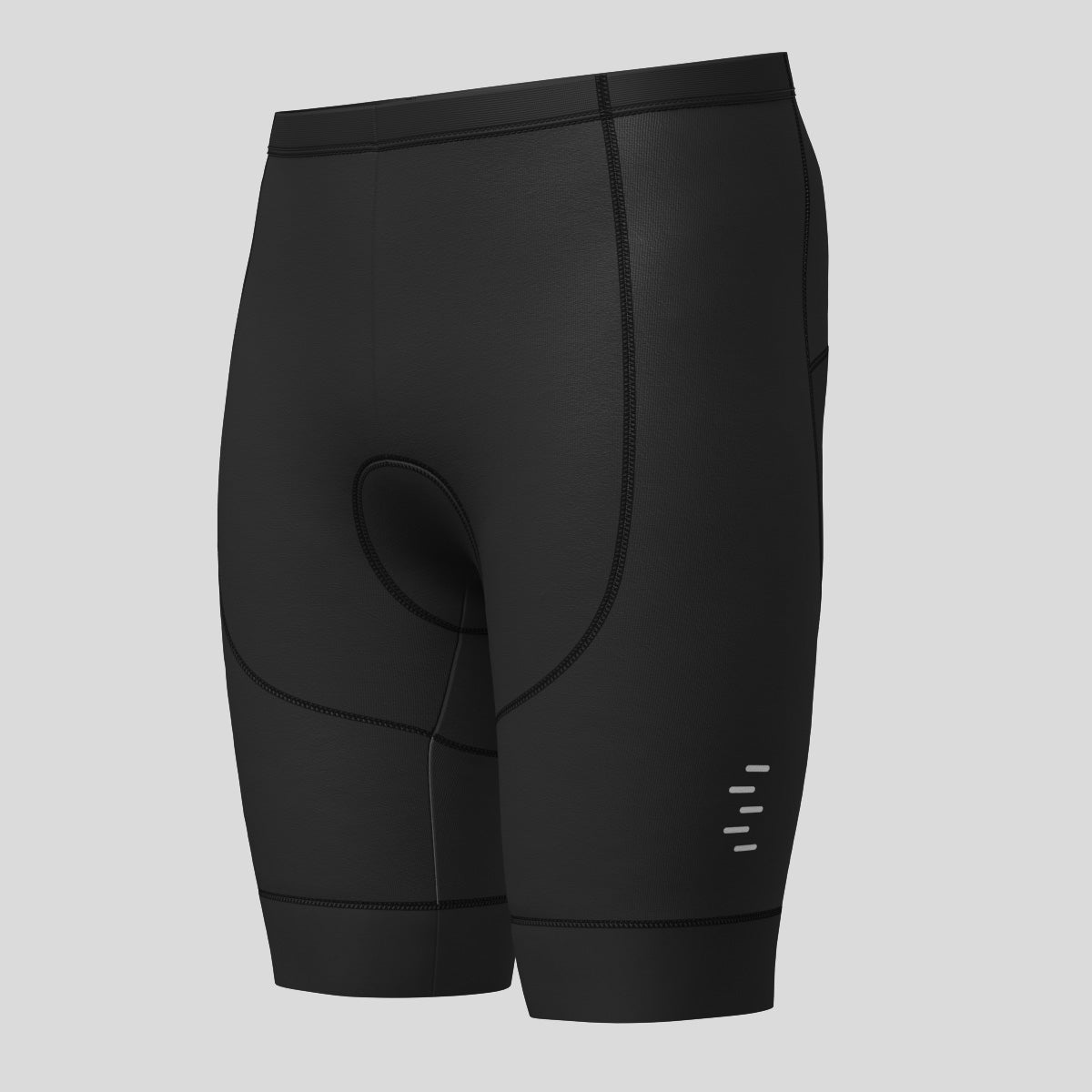 Minimal Solid Men's Cycling Shorts - Black