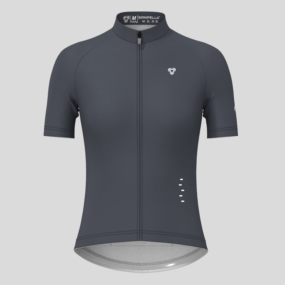 Minimal Solid Women's Cycling Jersey - Graphite