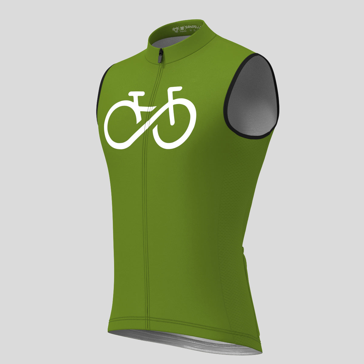 Men's Bike Forever Sleeveless Cycling Jersey - Forest