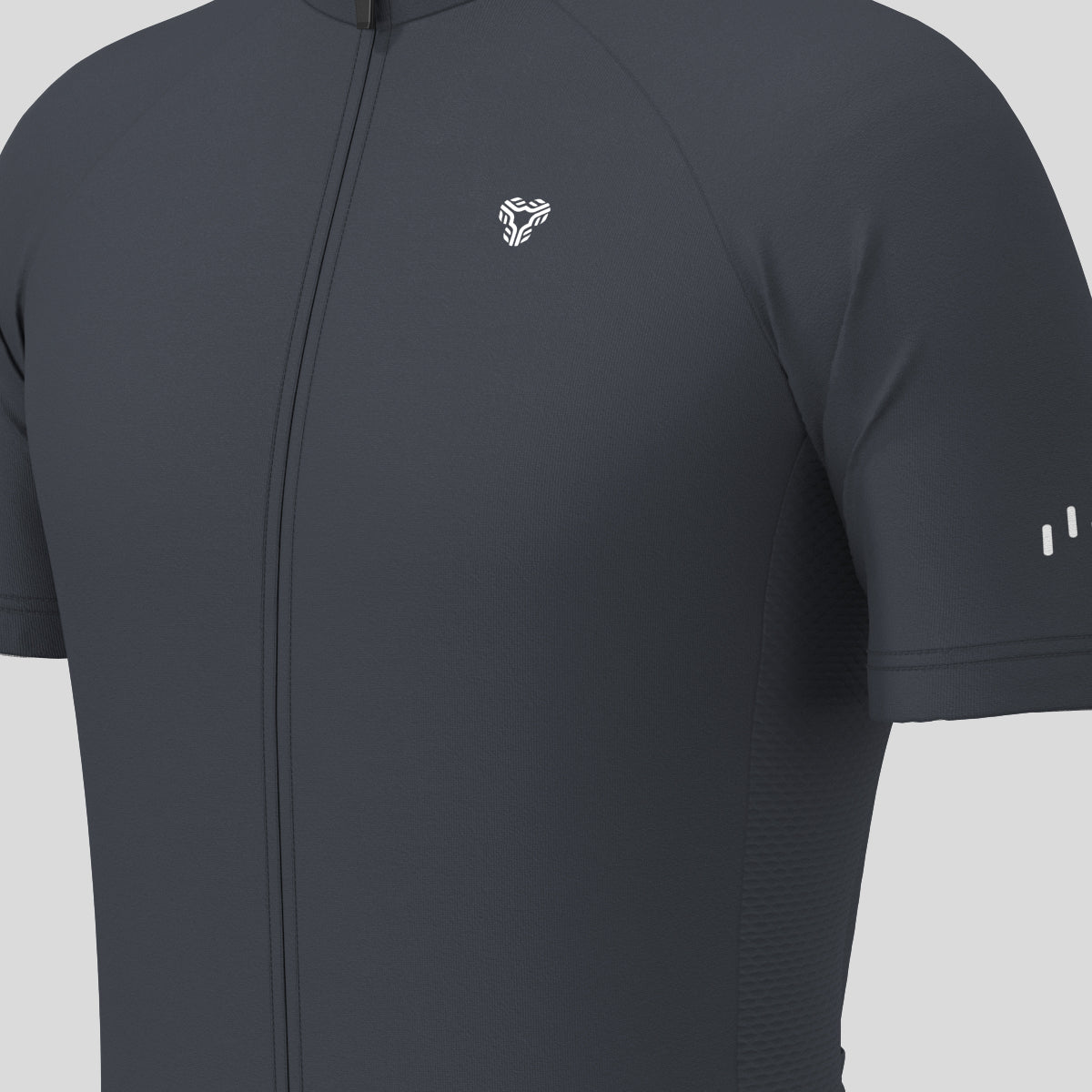 Men's Minimal Solid Cycling Jersey -Graphite