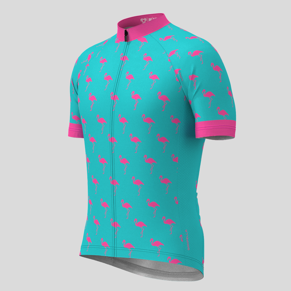 Flamingo Men s Cycling Jersey Pink Blue