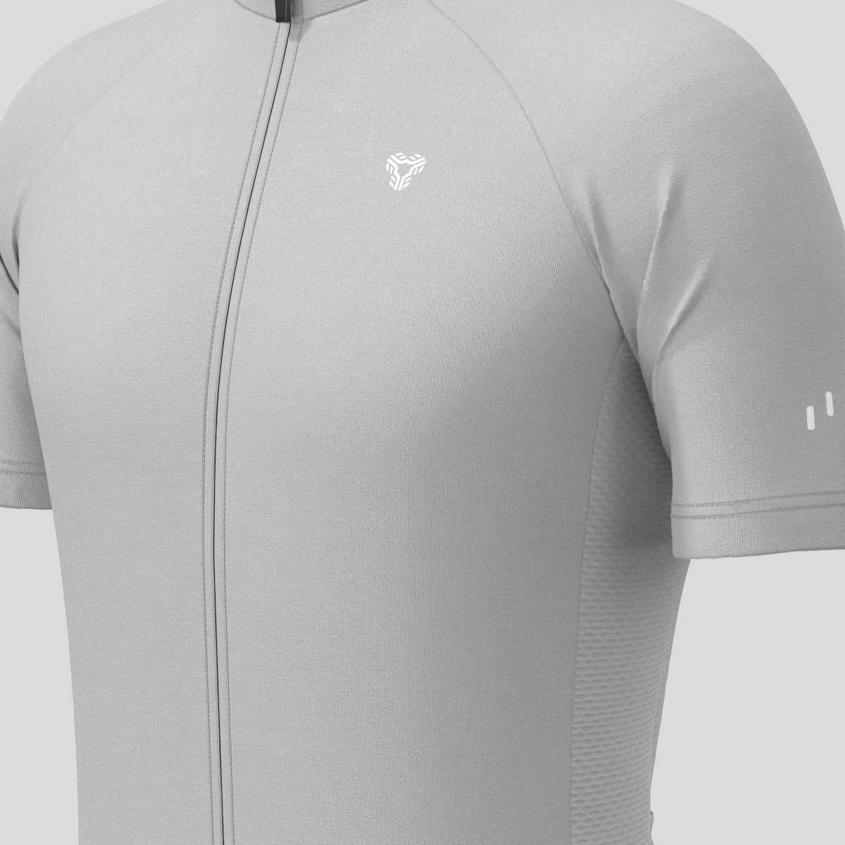 Men's Minimal Solid Cycling Jersey -Gray