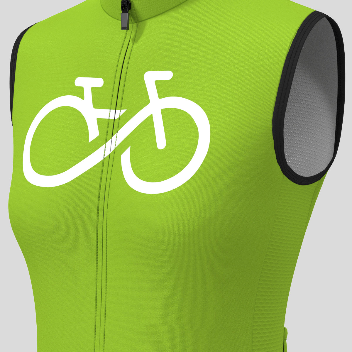 Women's Bike Forever Sleeveless Cycling Jersey - Wasabi