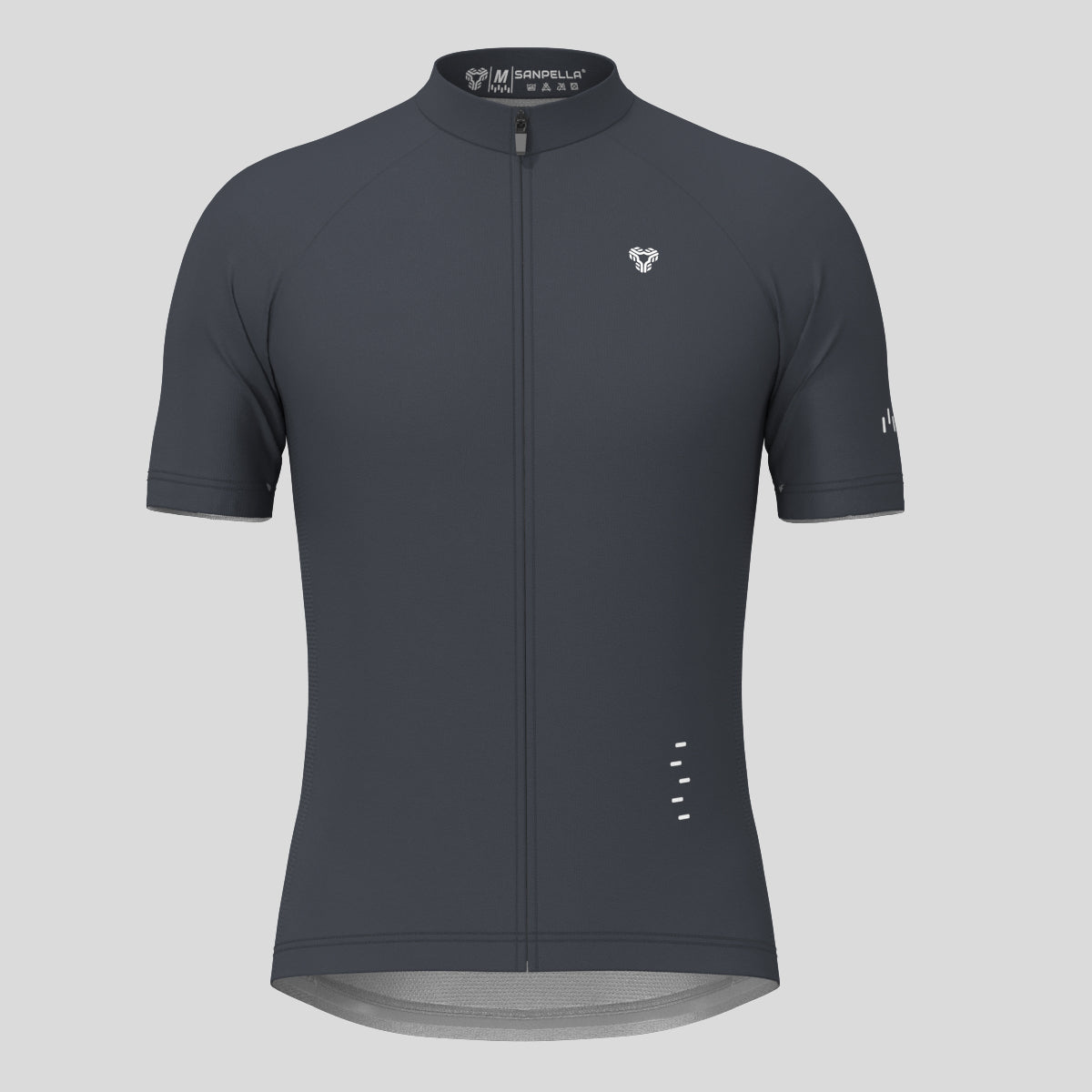 Men's Minimal Solid Cycling Jersey -Graphite
