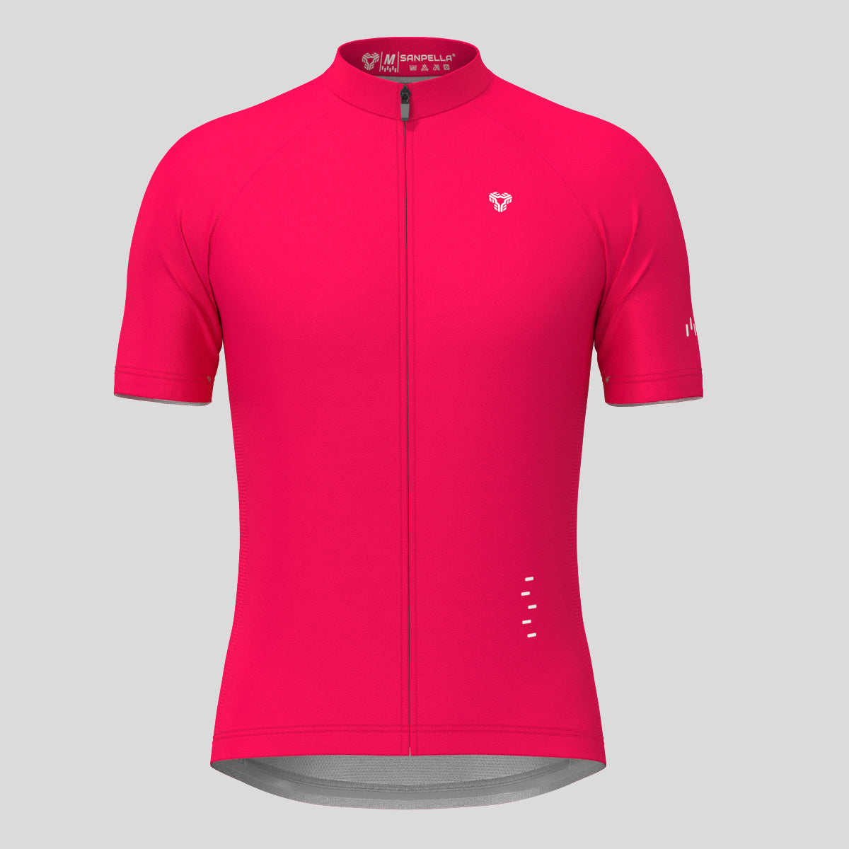 Men's Minimal Solid Cycling Jersey -Jester red