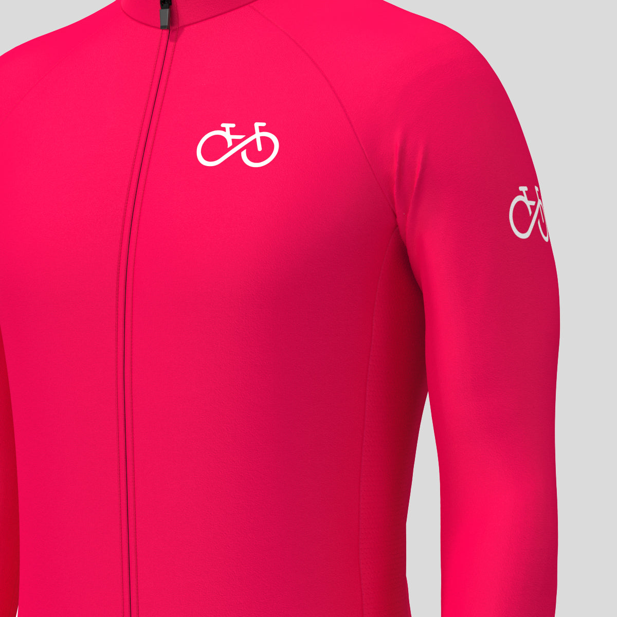 Men's Ride Forever LS Cycling Jersey - Jester Red