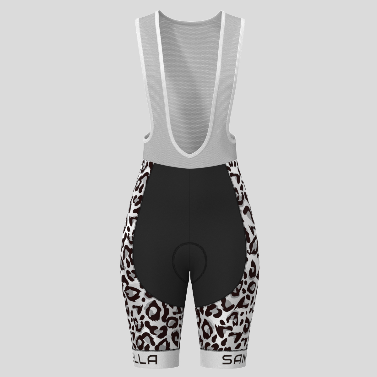 Leopard Print Women's Cycling Kit - Black/White