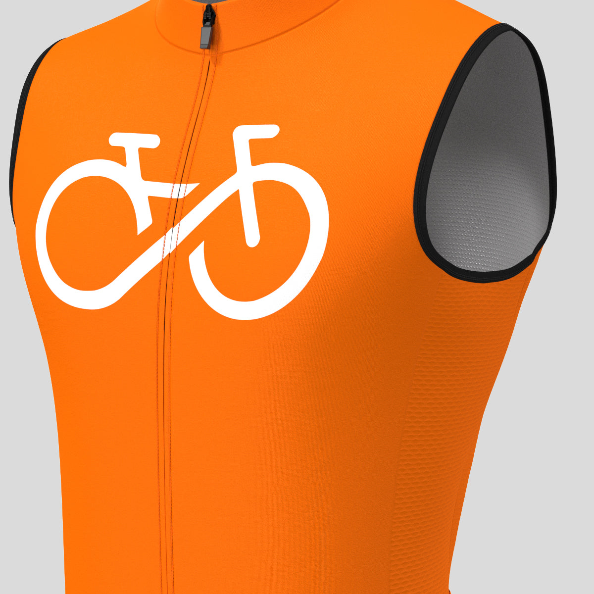 Men's Bike Forever Sleeveless Cycling Jersey - Orange