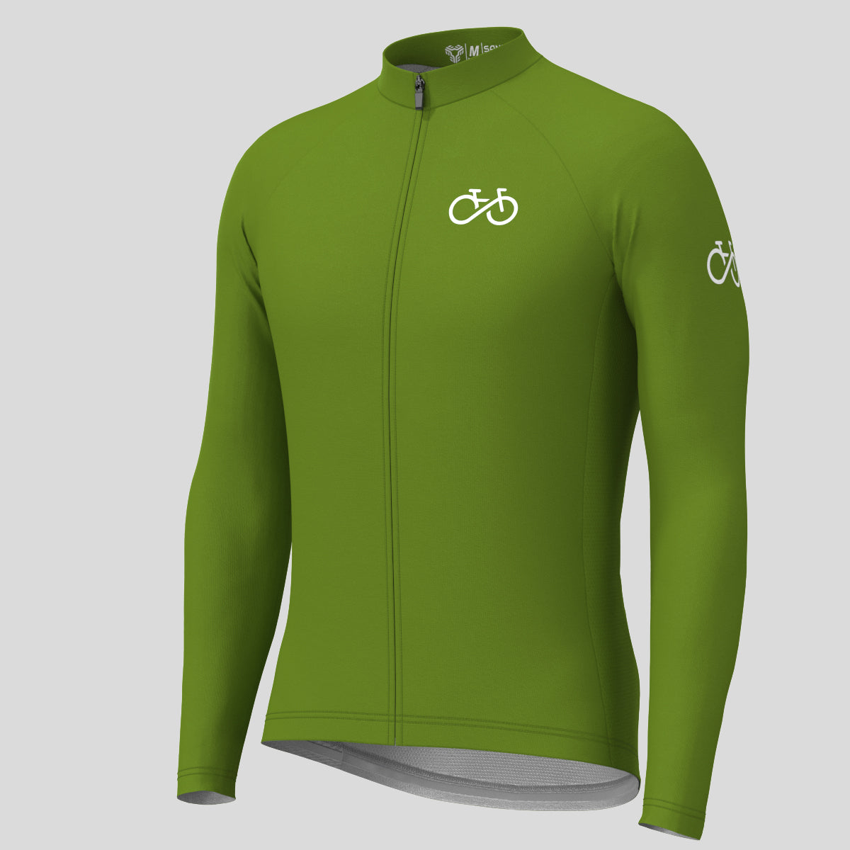 Men's Ride Forever LS Cycling Jersey - Forest