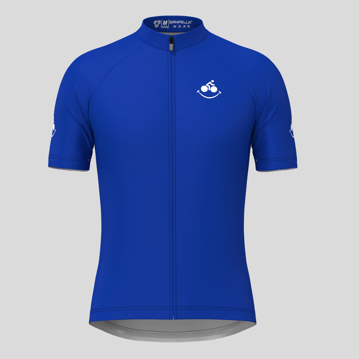 Men's Bike Smile Cycling Jersey - Racing Blue