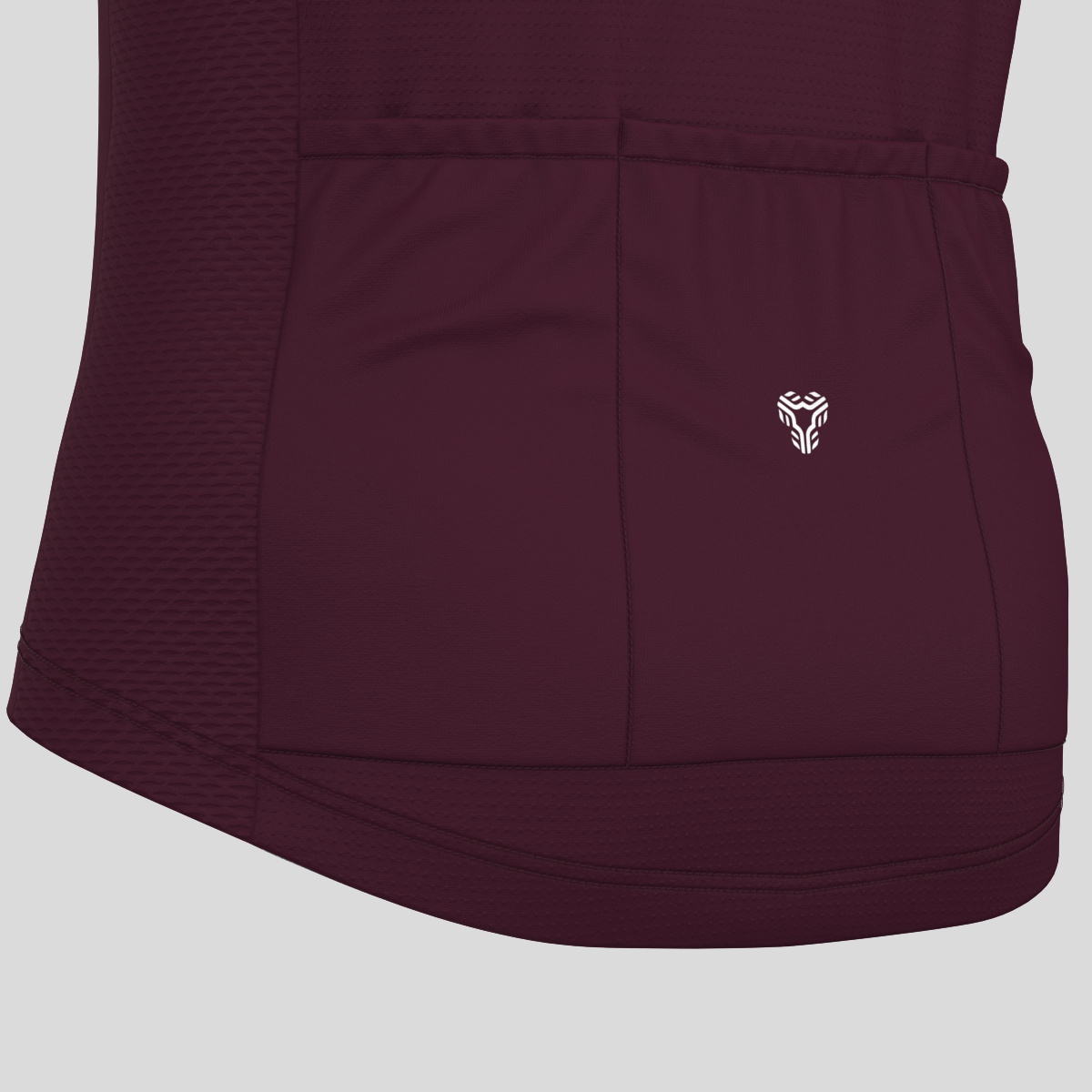 Bike Smile Men's Cycling Jersey - Burgundy