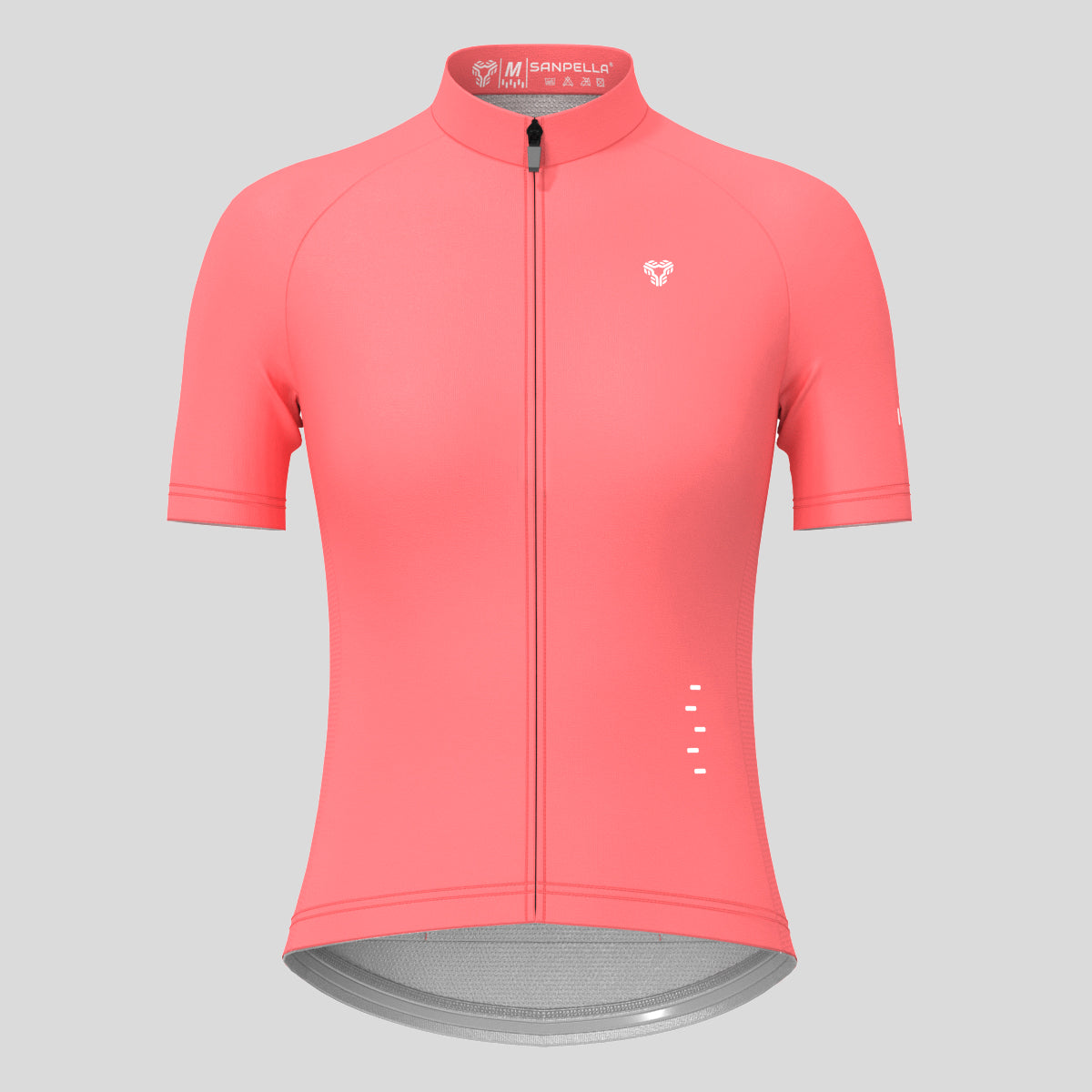 Minimal Solid Women's Cycling Jersey - Guava