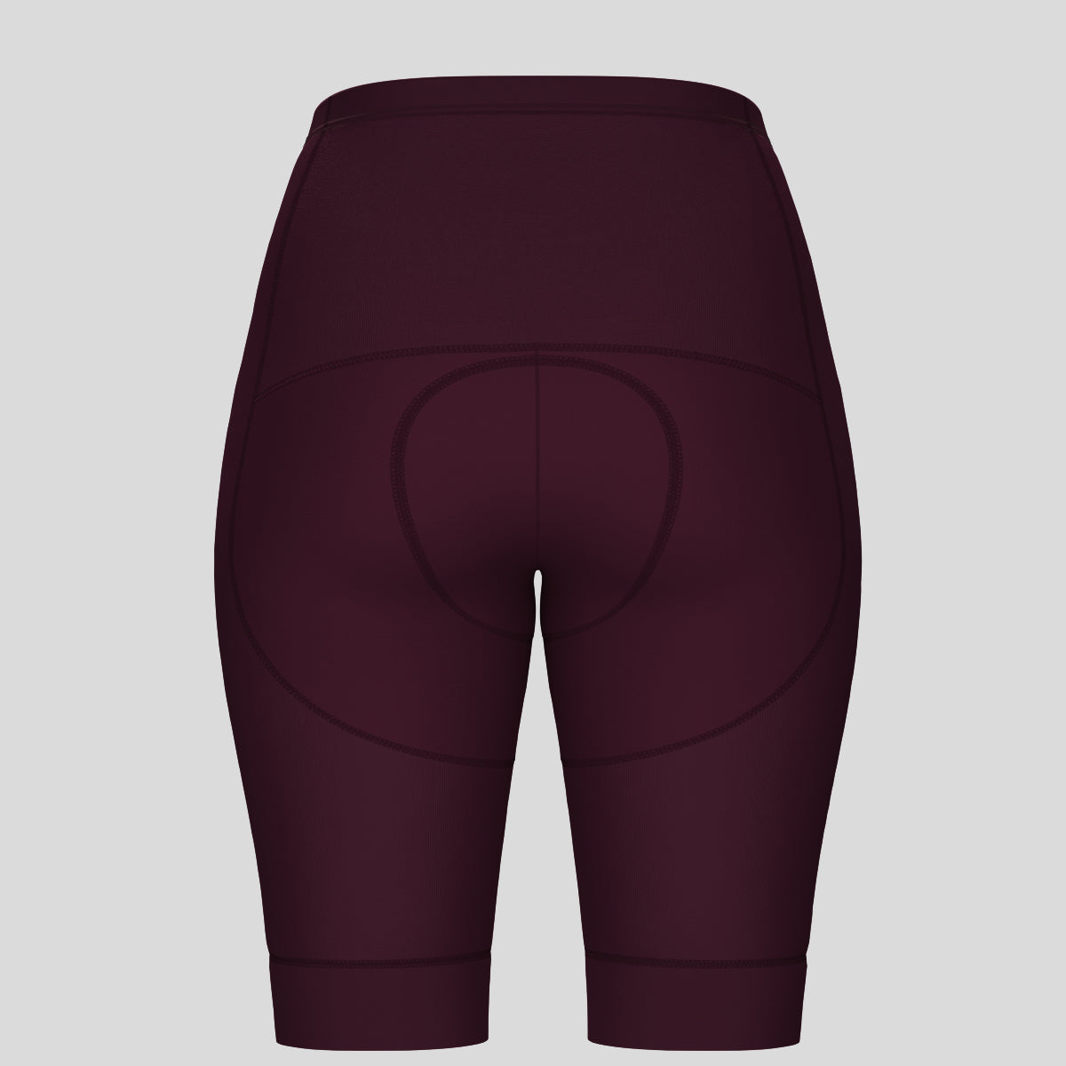 Minimal Solid Women's Cycling Shorts - Burgundy