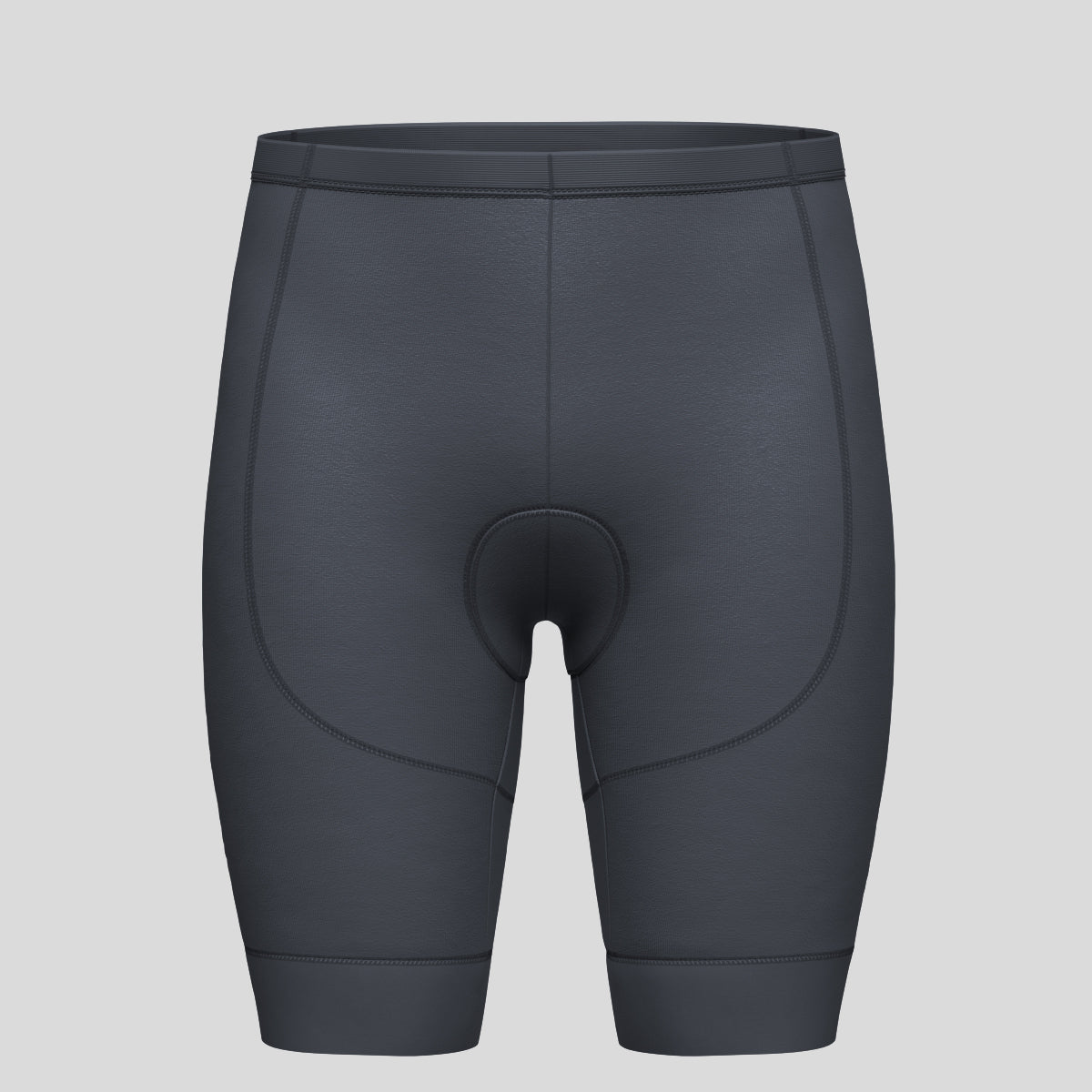 Minimal Solid Men's Cycling Shorts - Graphite