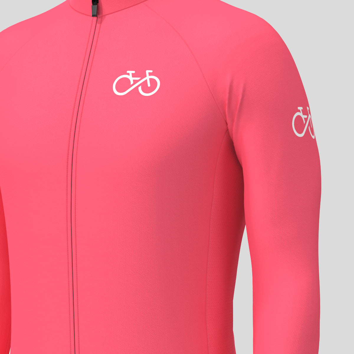 Men's Ride Forever LS Cycling Jersey - Pink