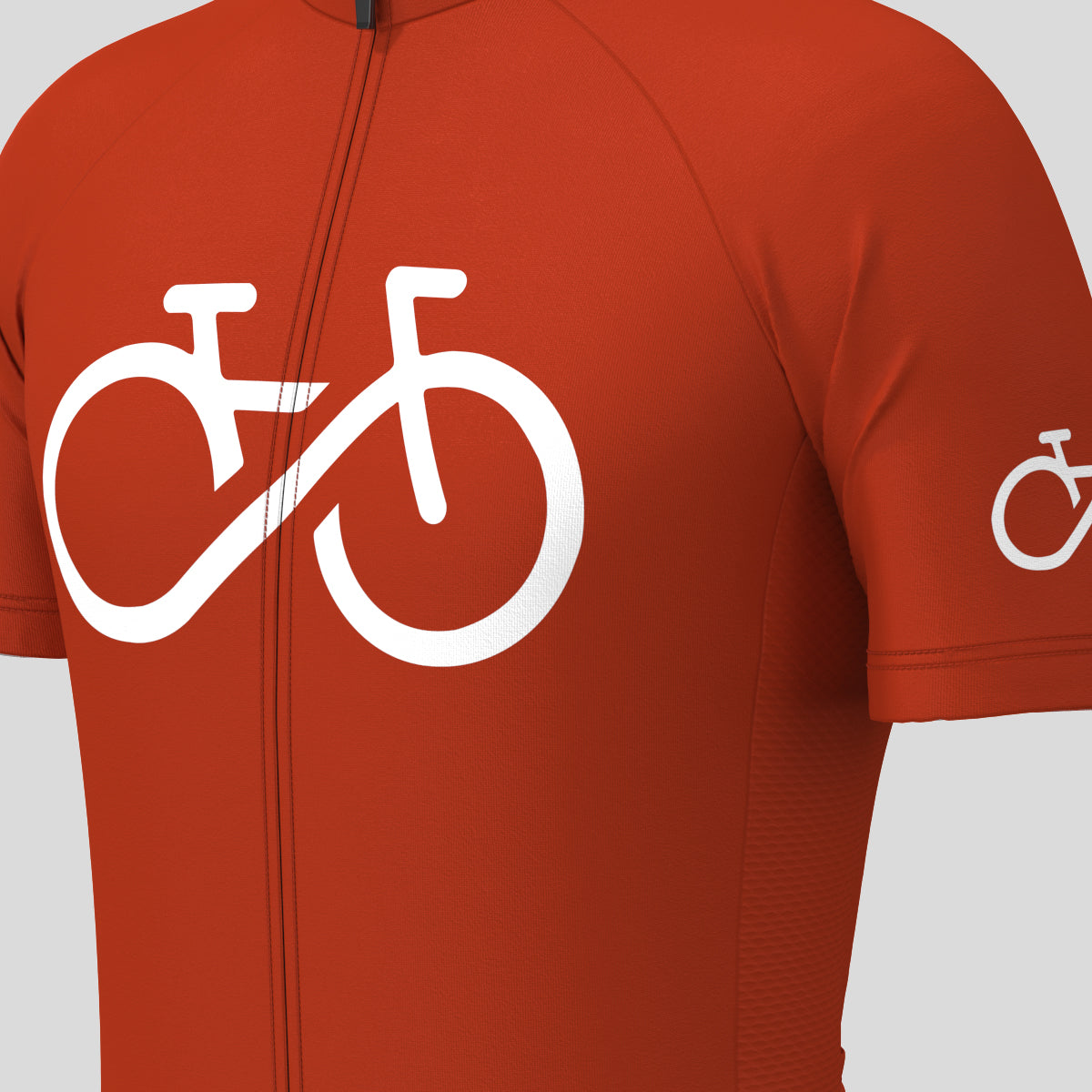 Bike Forever Men's Cycling Jersey - Brick