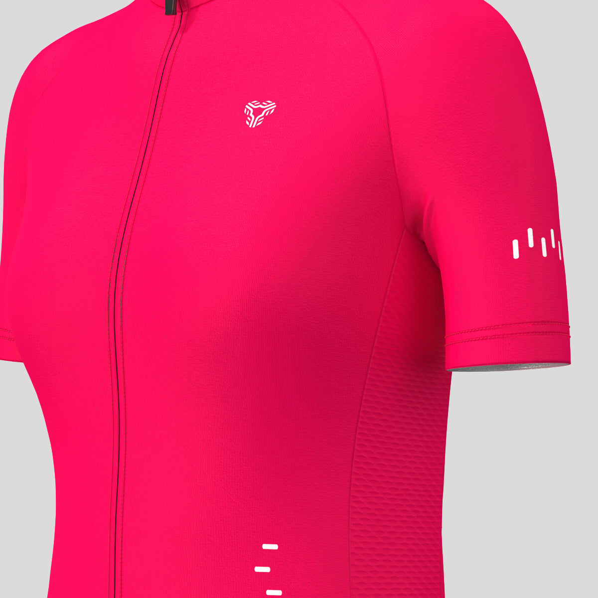 Minimal Solid Women's Cycling Jersey - Jester Red