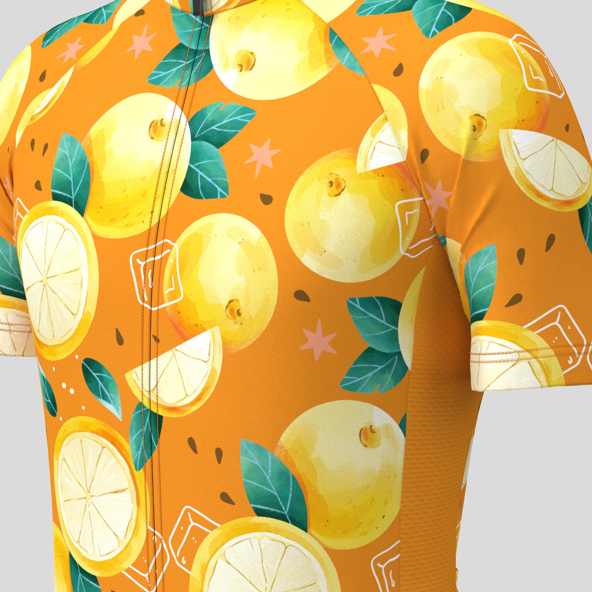 Classic Orange Men's Cycling Jersey