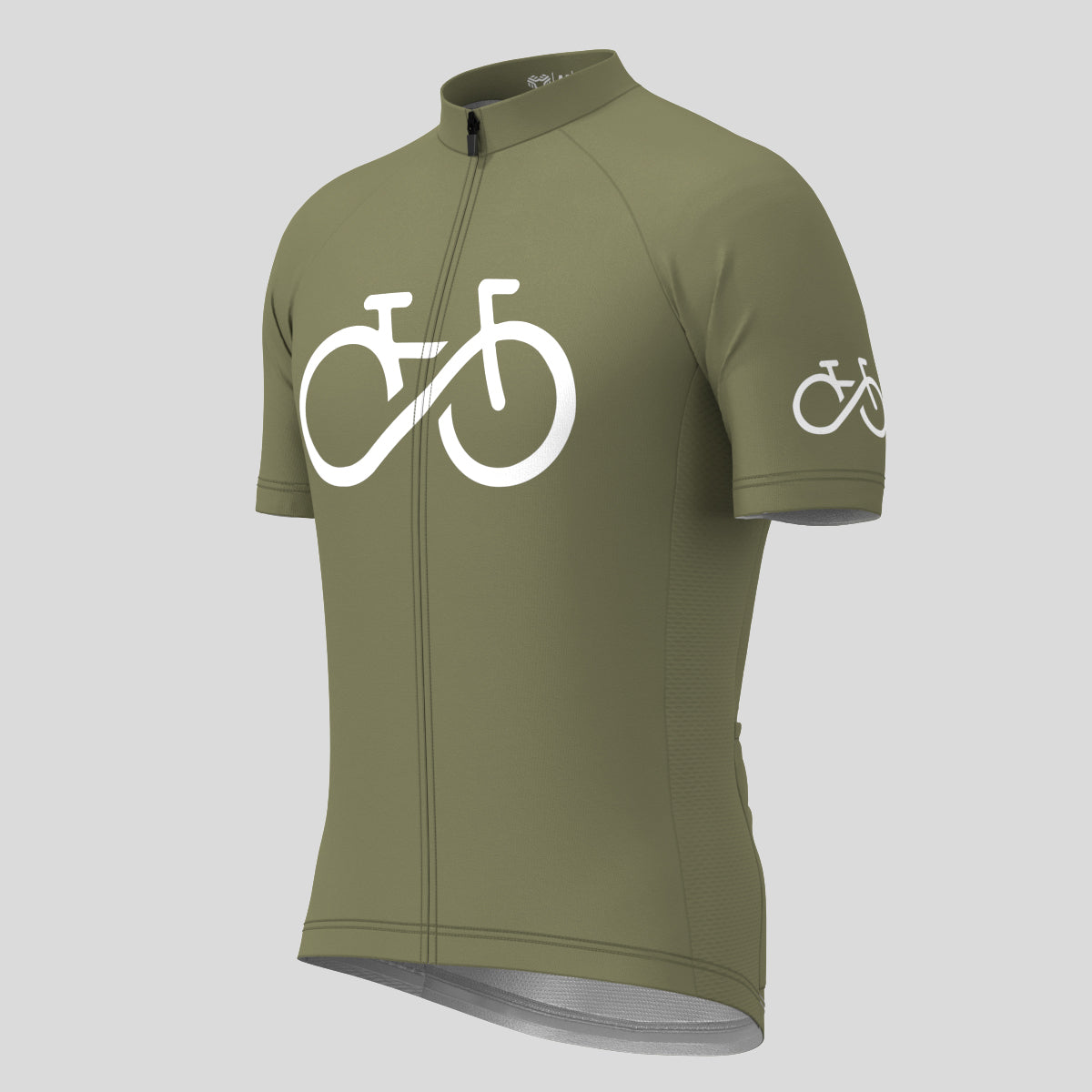 Bike Forever Men's Cycling Jersey -Olive