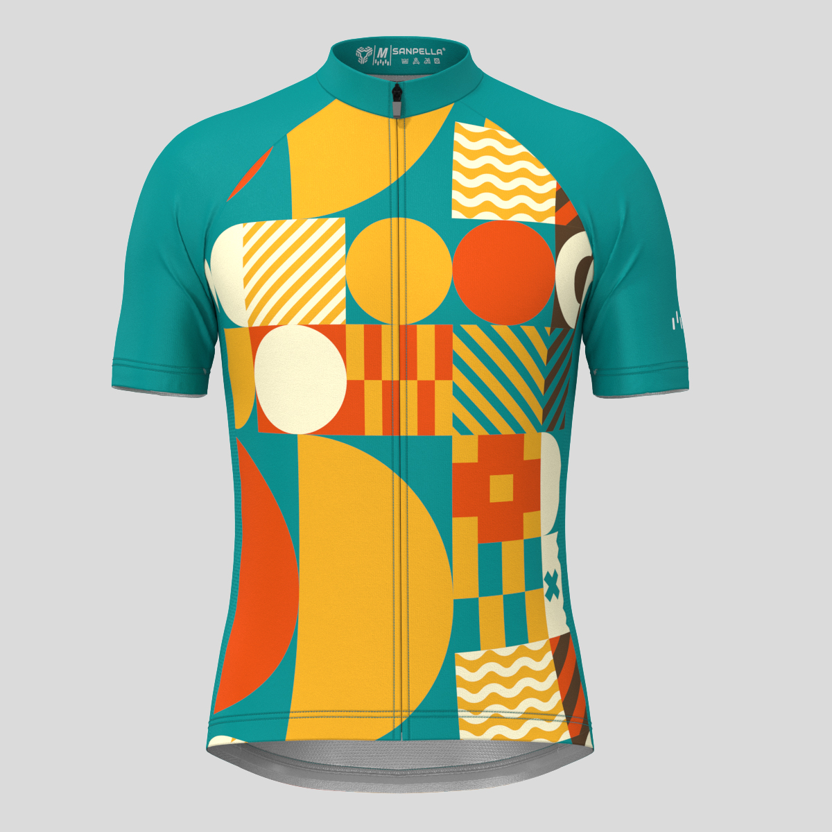Abstract Bauhaus Men's Cycling Jersey - Green