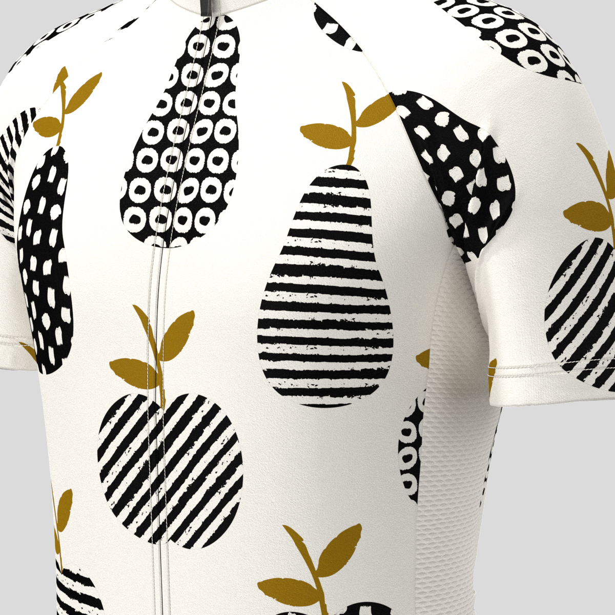 Hand drawn Fruits Men's Cycling Jersey 